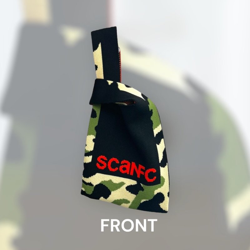 SCANFC 针织手挽袋 双面自家设计迷彩款 - 手提包/手提袋 - 其他材质 