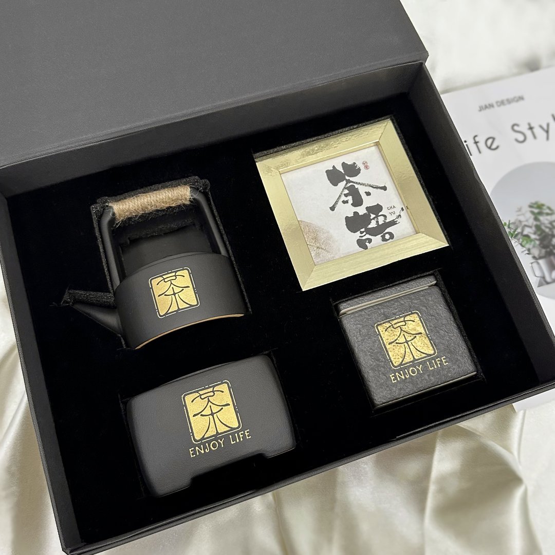 中秋商务礼盒丨东方美学茶具  客户送礼礼盒  定制化茶壶温茶订制 - 茶具/茶杯 - 陶 