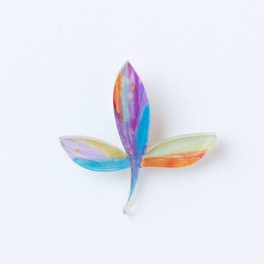 brooch - 胸针 - 压克力 蓝色