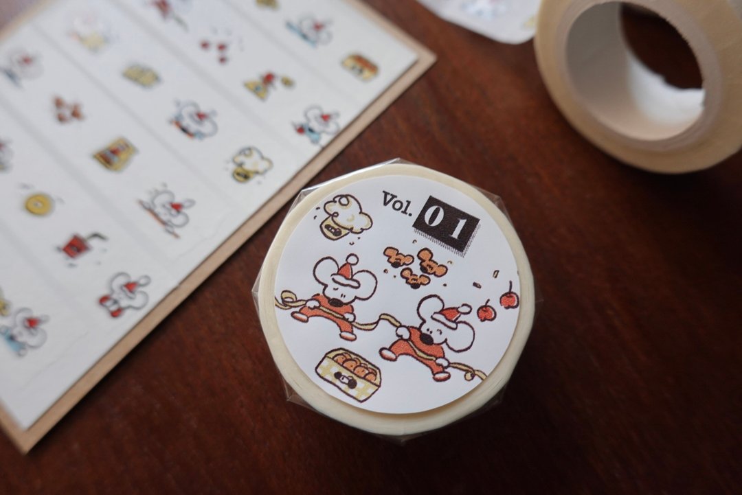Vol.01 // Masking tape - 纸胶带 - 纸 白色