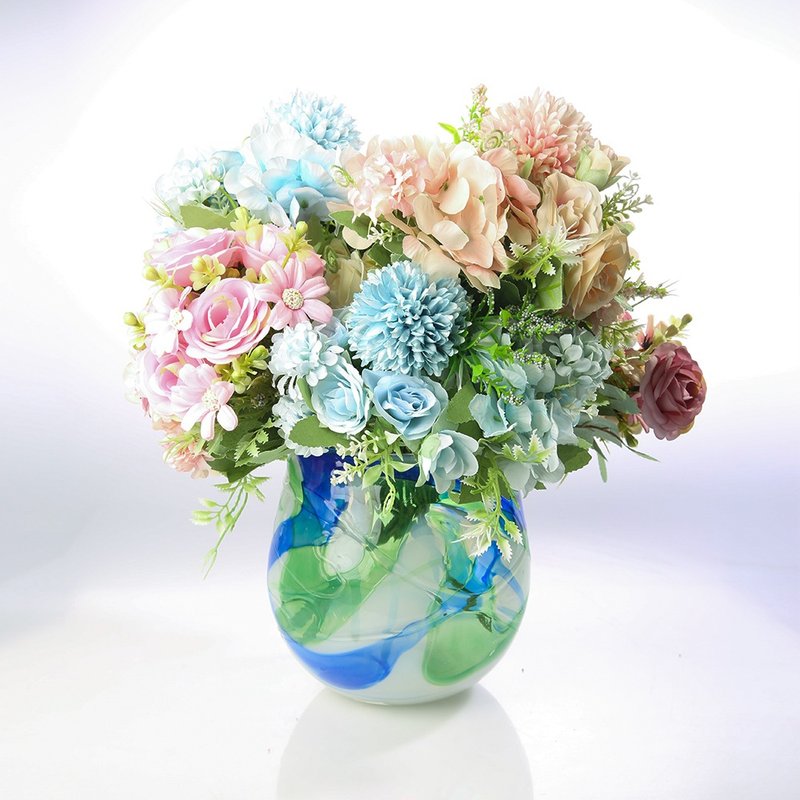 流光溢彩 手作玻璃 纯手工吹制 - 花瓶/陶器 - 玻璃 多色