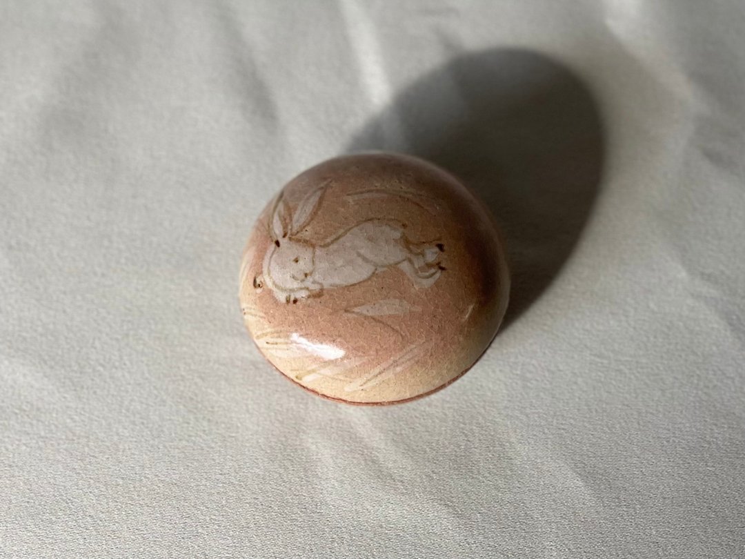 Incense goat rabbit running in the field - 摆饰 - 陶 咖啡色