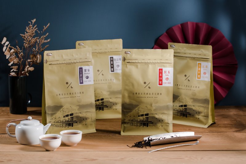 分享包-阿萨姆、台茶18号红玉、台茶21号红韵、紫芽山茶、蜜香红 - 茶 - 新鲜食材 卡其色