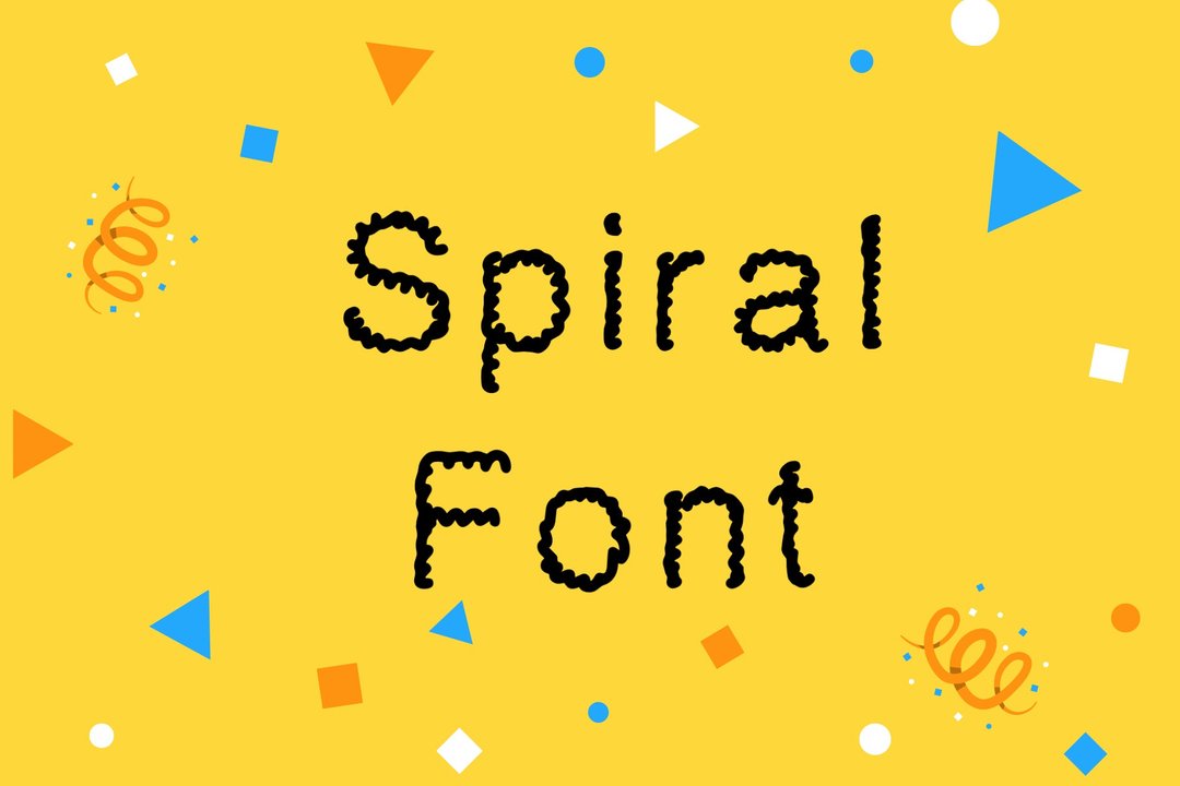 Spiral font - 字体设计 - 其他材质 