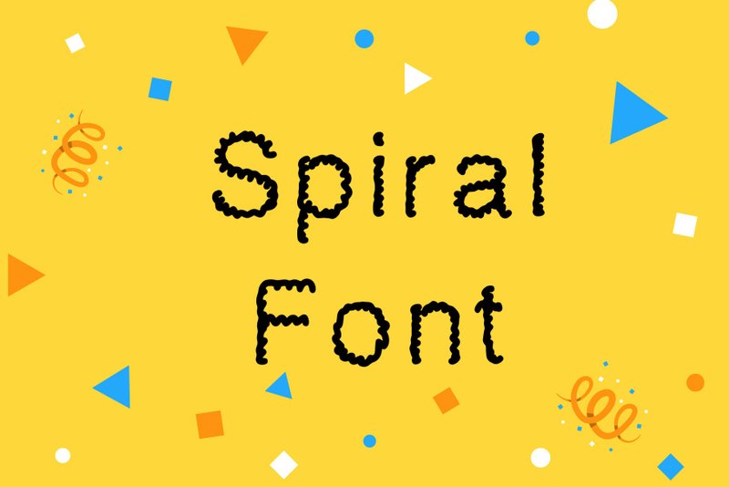 Spiral font - 字体设计 - 其他材质 