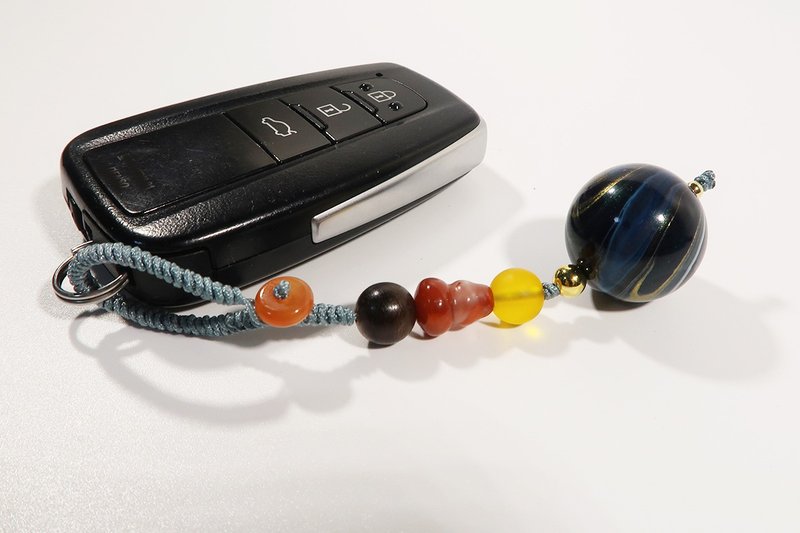 非遗大漆珠高档汽车钥匙扣 钥匙挂 包挂 定制礼物 - 钥匙链/钥匙包 - 木头 