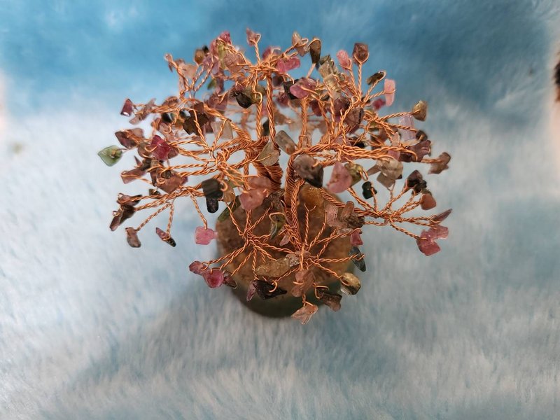 璀璨坊-碧玺宝石发财树 - 摆饰 - 其他材质 