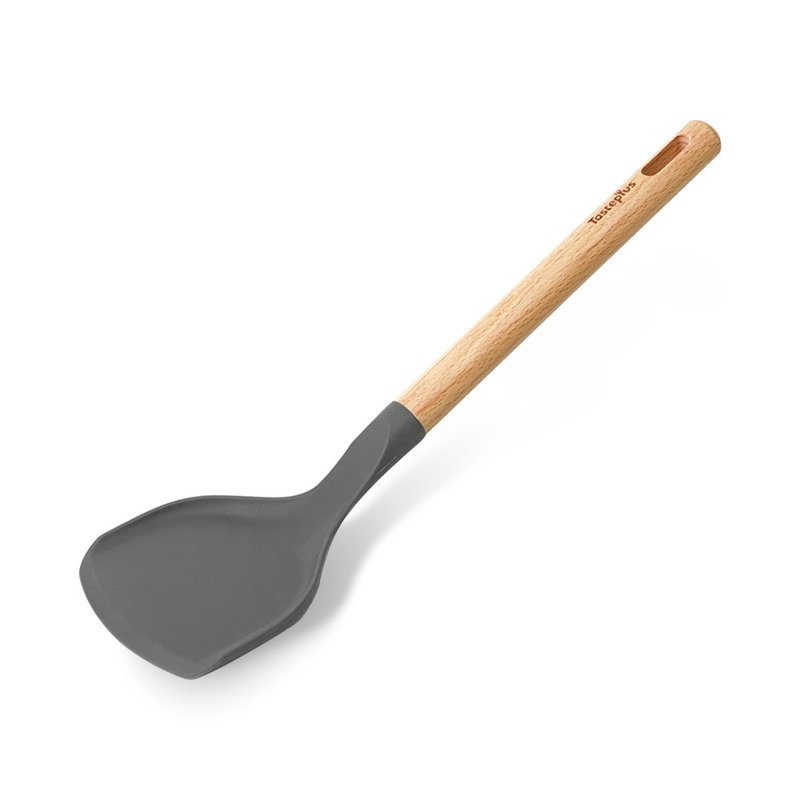 【Taste Plus】悦味厨艺大师 硅胶铲锅铲 硅胶包不锈钢不沾锅专用 - 汤勺/锅铲 - 硅胶 灰色