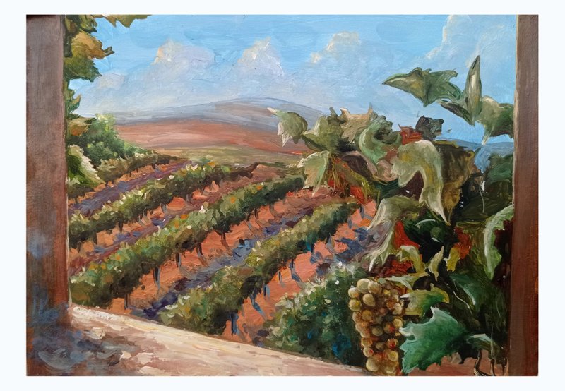 Landscape Painting, Handmade Art, Original Oil Painting, Hand-painted, 夏日  原創油畫 - 海报/装饰画/版画 - 其他材质 多色