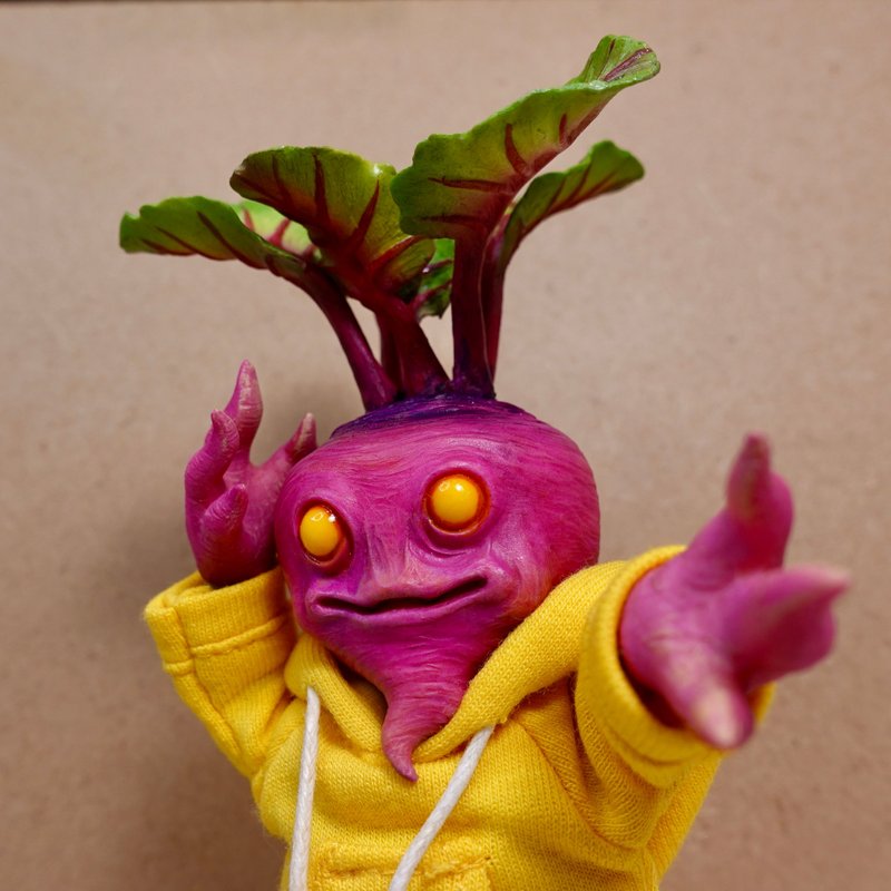 1:12 【红菜头】可动关节人型公仔 - 玩偶/公仔 - 树脂 红色