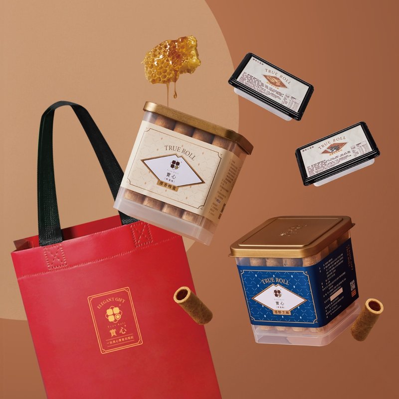 【预购】实心蛋卷 | 【Pinkoi限定组】-成双成对组 (附提袋) - 零食/点心 - 新鲜食材 