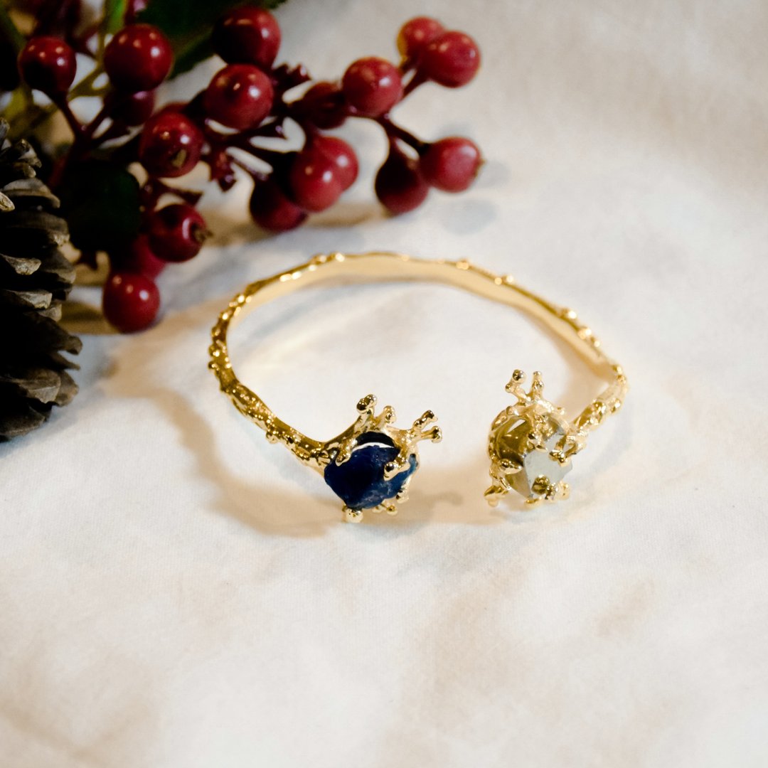 Snowflake Bangle - 手链/手环 - 半宝石 