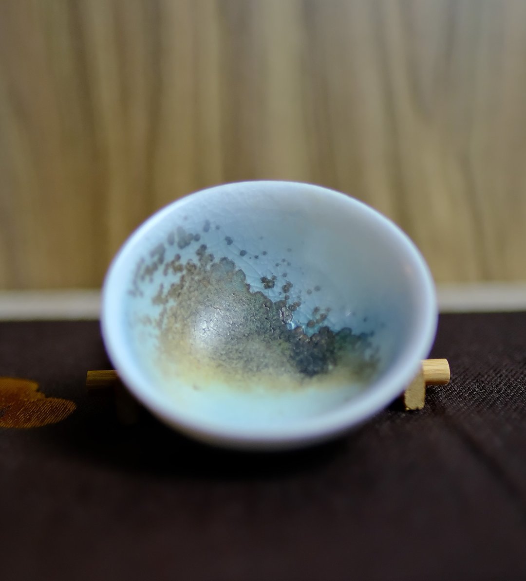 柴烧茶杯 - 落灰志野结晶茶杯 - 陶艺 - 陶 