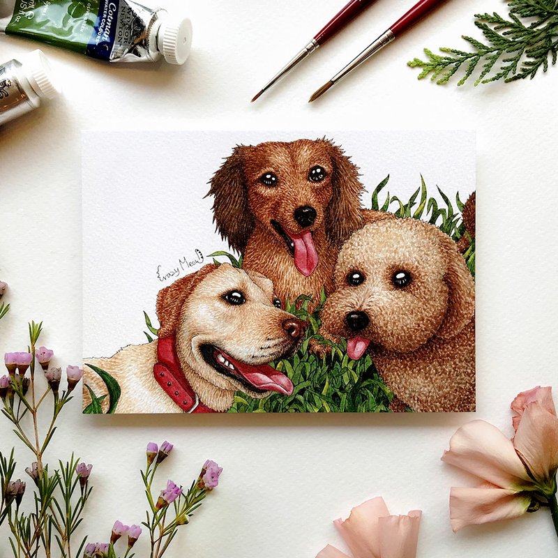 【猫疯子】明信片(90) - 卡片/明信片 - 纸 多色