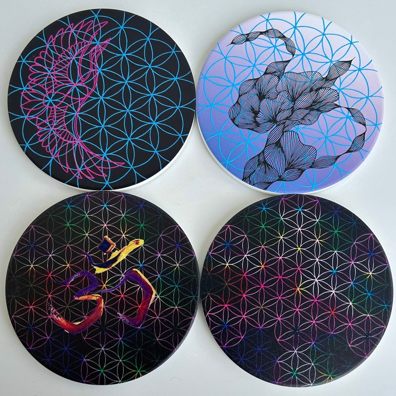 光釉陶瓷系列/ 摆饰、杯垫、能量石、蜡烛盘 - 摆饰 - 陶 多色