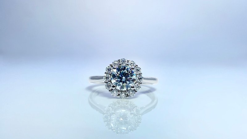 莫桑钻 |  知性钻石女戒  | 台中门市 | 可升级K金白金真钻 - 戒指 - 纯银 