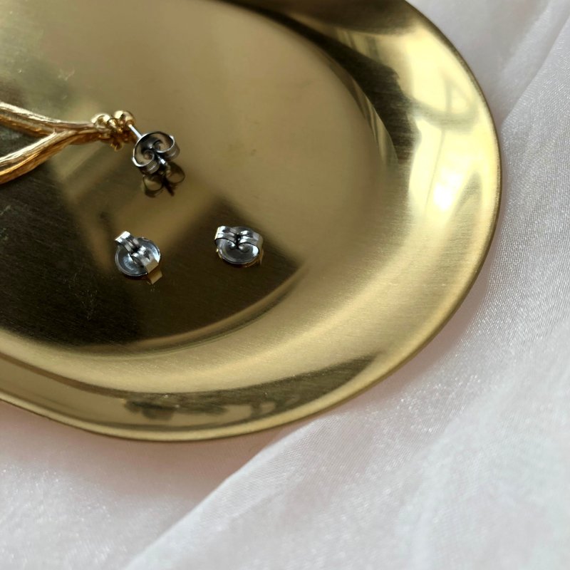 耳扣【钛】 - 耳环/耳夹 - 其他金属 银色