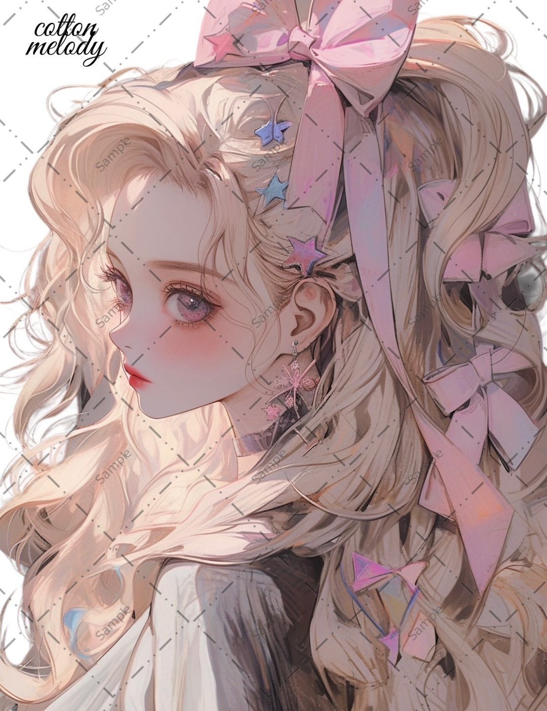 original sticker no.487 人物贴纸 原创贴纸 人物贴纸 女孩贴纸 原创人物贴纸 - 贴纸 - 纸 