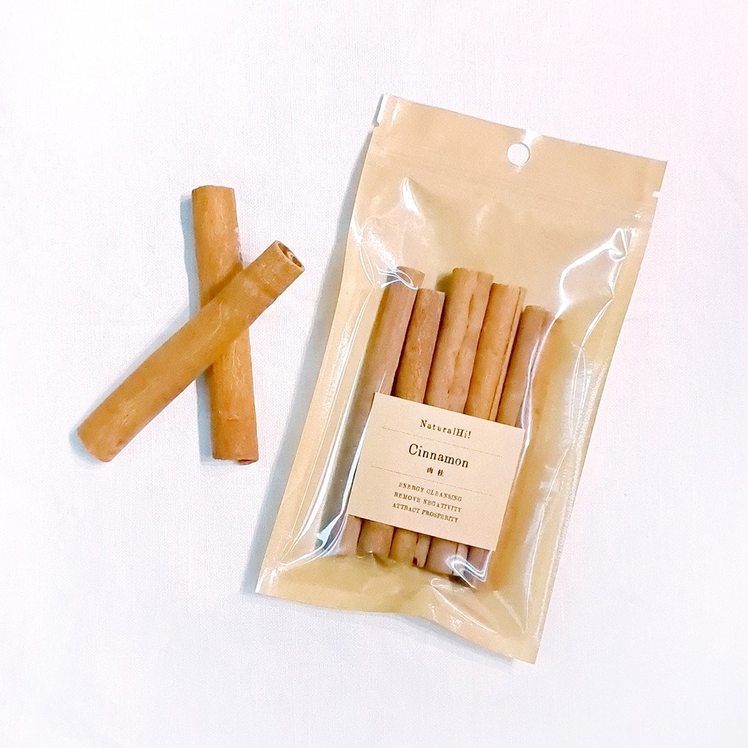 肉桂棒 - 4寸 x 5条 | 净化 | 招财 | 保护爱情 | 烟熏棒 - 香薰/精油/线香 - 植物．花 咖啡色