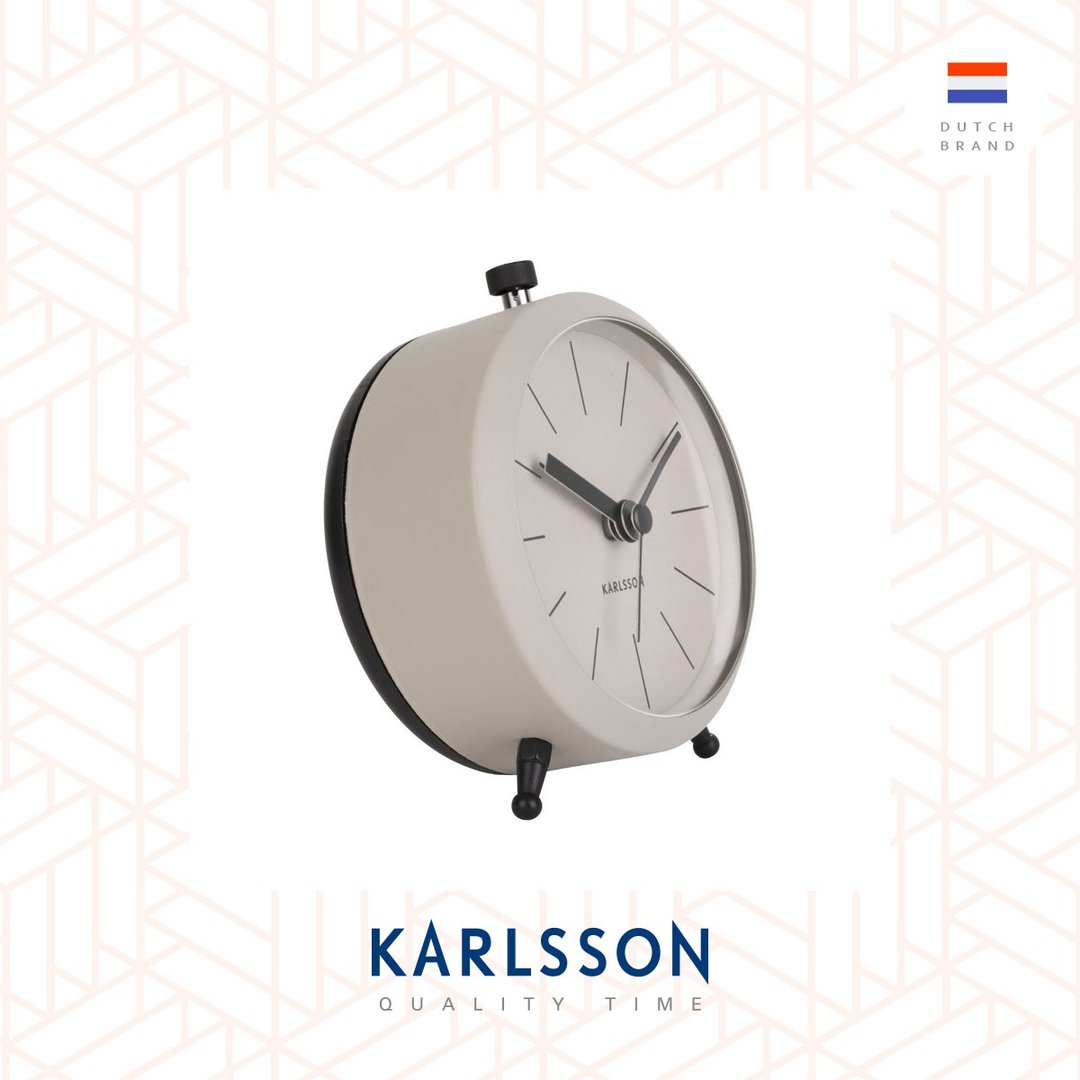 荷兰Karlsson 哑灰色 Button系列金属闹钟 - 时钟/闹钟 - 其他金属 灰色
