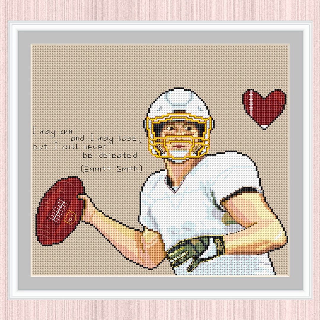 American Football Cross Stitch Pattern | Football Player electronic files | - 手工艺教程/工具书 - 其他材质 