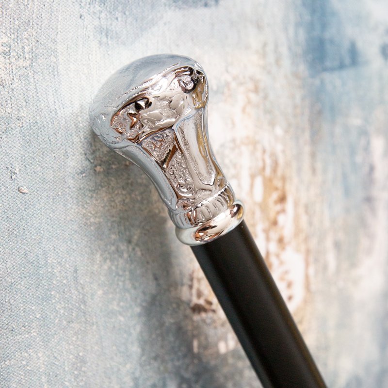 Classic 铬银色款圆头 古典绅士手杖 男女适用 - 其他 - 木头 银色