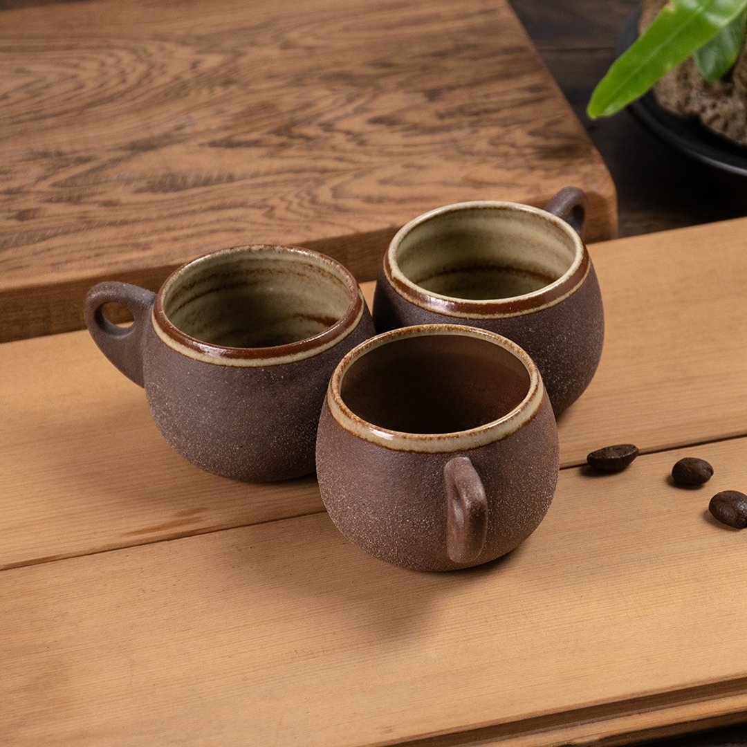 Aurli 奥利│即品杯_单杯(内釉)_含布包 - 咖啡杯/马克杯 - 其他材质 咖啡色