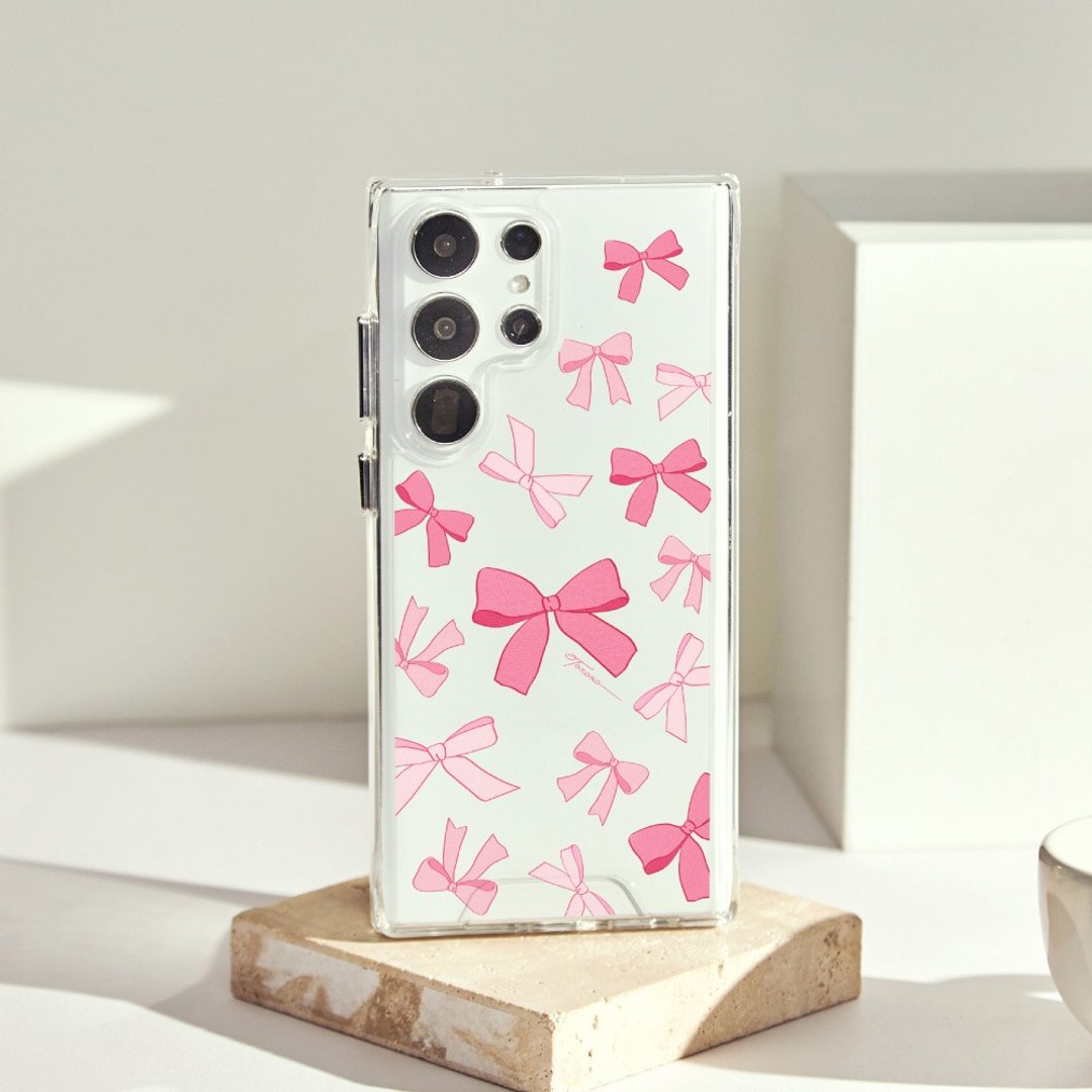 Nikki联名Pink Mood防摔透明SAMSUNG手机壳 - 手机壳/手机套 - 塑料 透明