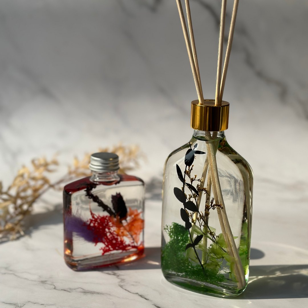 【DIY材料包】浮游花香薰扩香瓶 - 蜡烛/香氛/手工皂 - 玻璃 