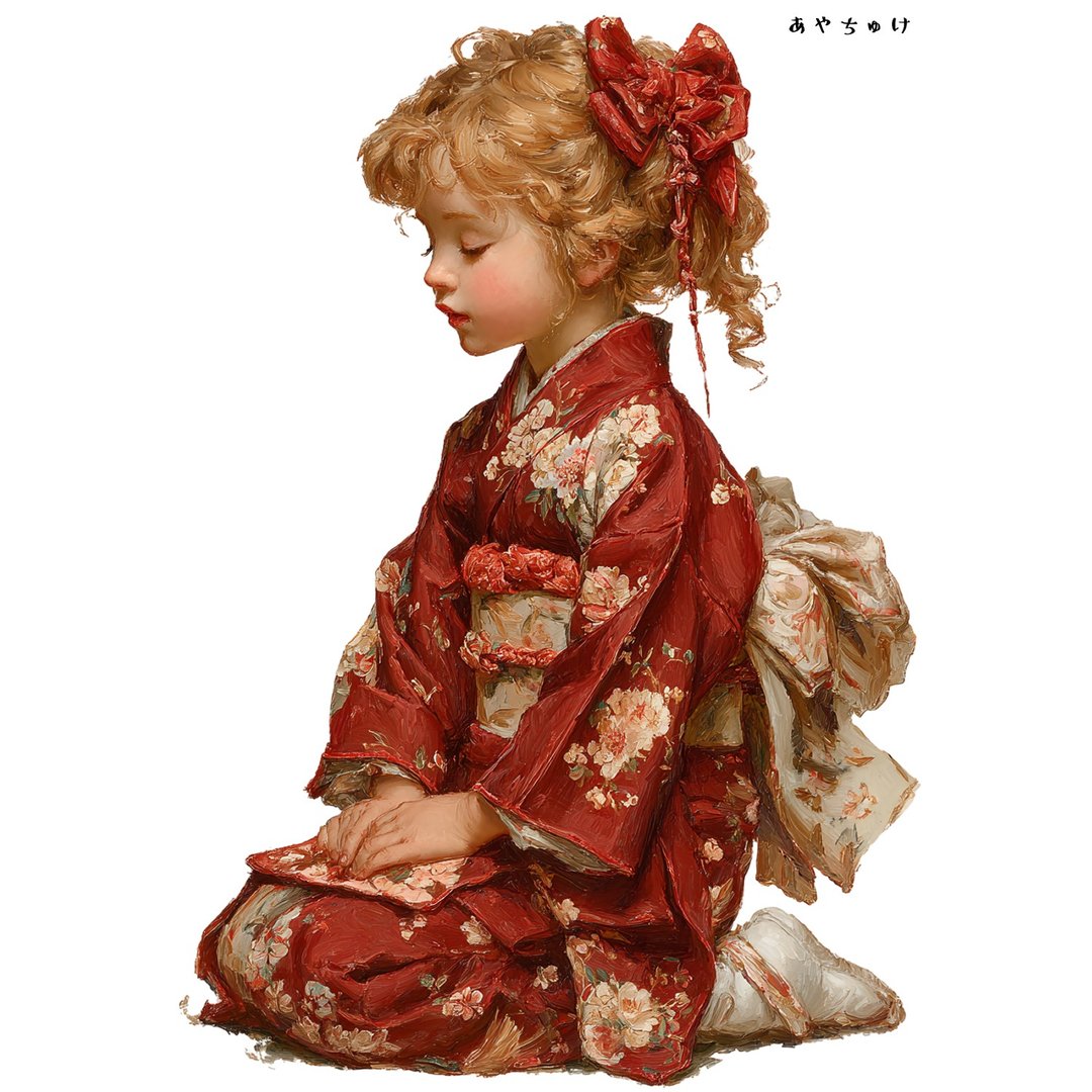 【12月新品4】07-114-0153 人物贴纸 和服复古 - 贴纸 - 纸 