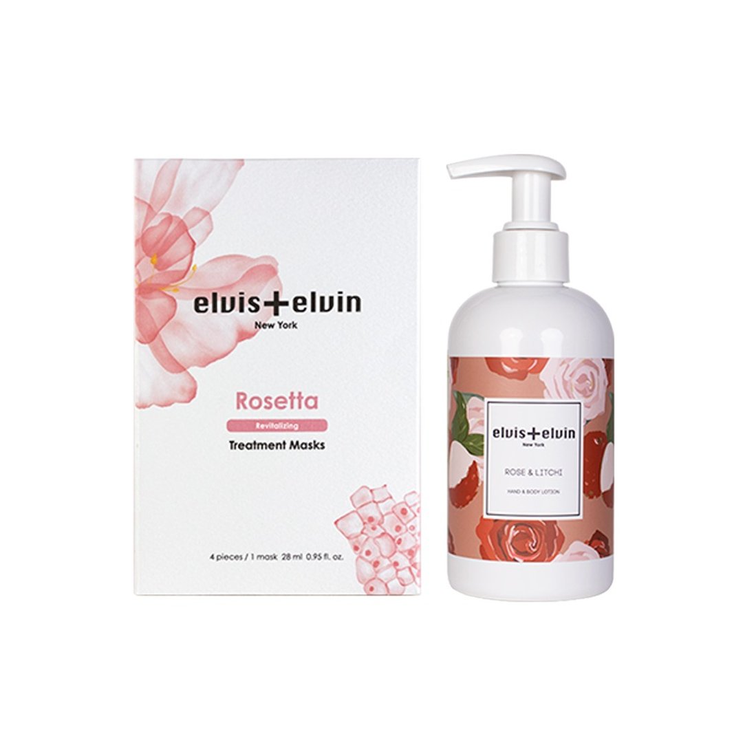 新年包邮 美国纽约【elvis+elvin】植物焕活净白面膜与身体乳组 - 面膜/冻膜 - 其他材质 粉红色