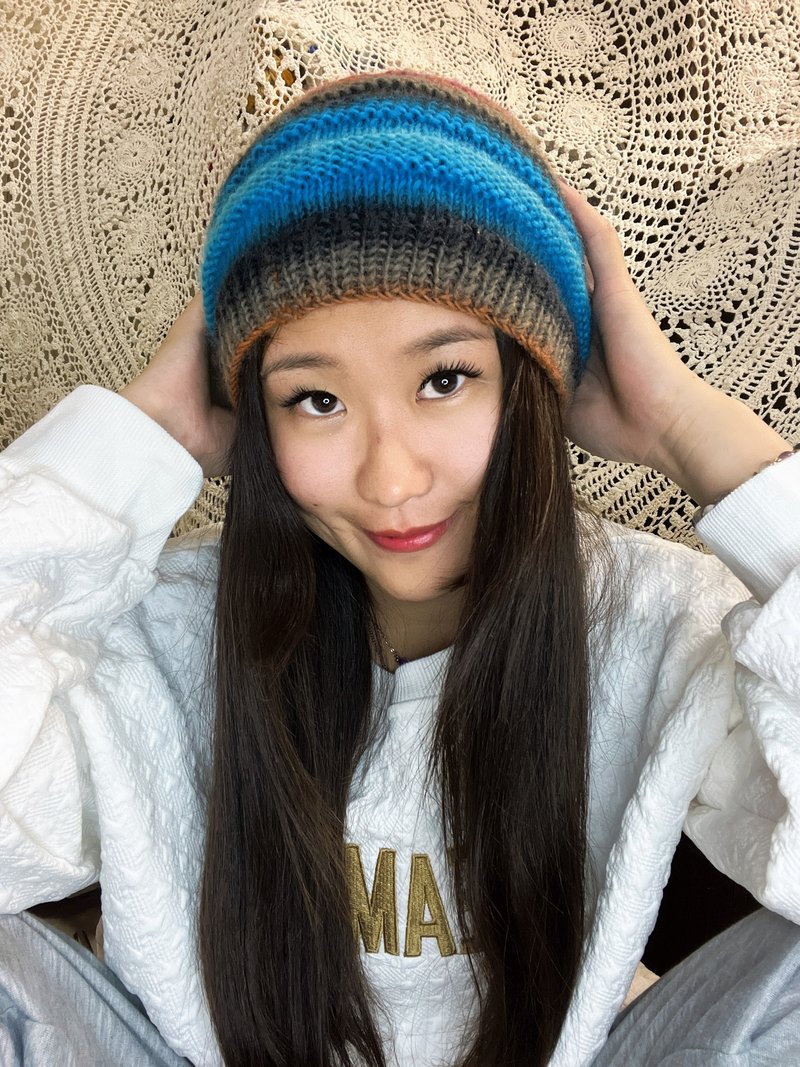 手工编织|蛋糕帽 - 帽子 - 羊毛 多色