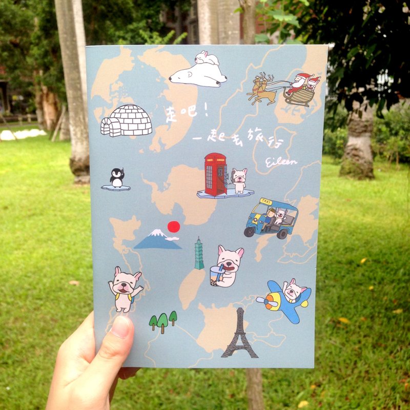 环游世界 l 笔记本 - 笔记本/手帐 - 纸 绿色