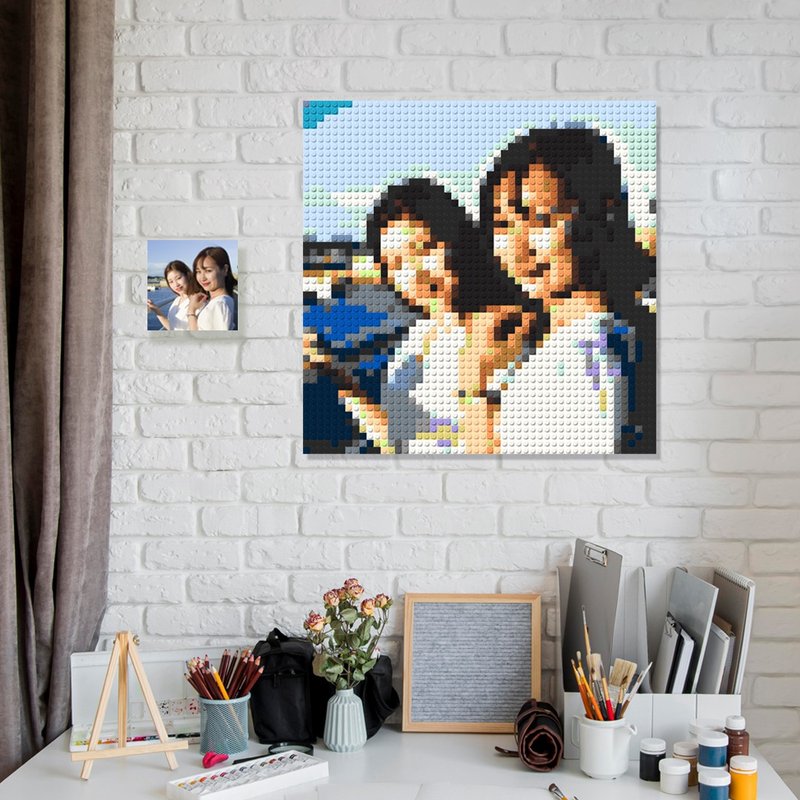 【定制 • 风景】标准尺寸积木拼图 结婚纪念 退休 婚礼小物 - 自行车/周边 - 塑料 白色