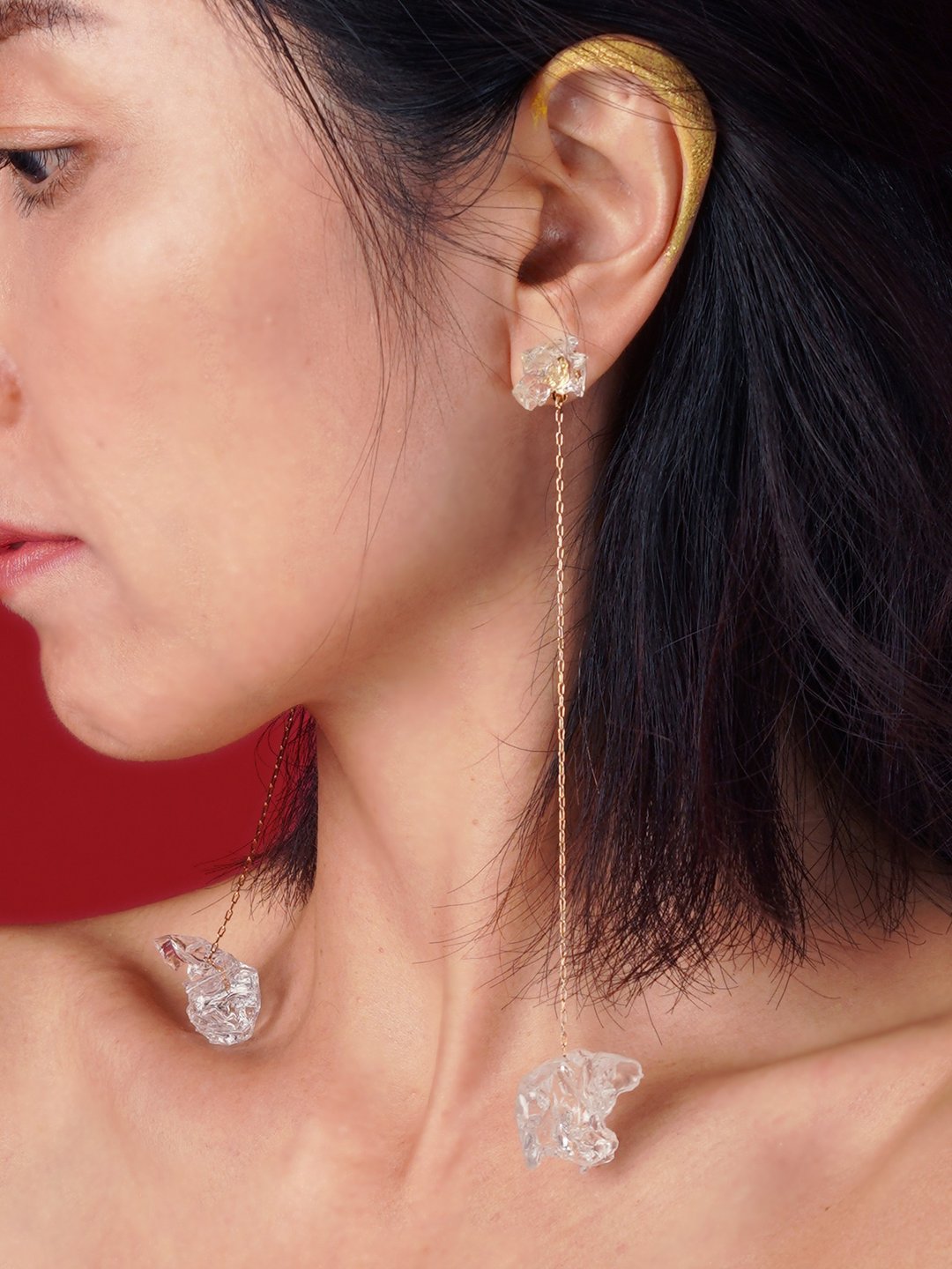 Meteor Earrings - 耳环/耳夹 - 塑料 白色