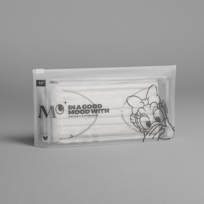 迪士尼4层一次性口罩  - 浅白 (12 个) - 黛丝 - 大码 - 口罩 - 其他材质 