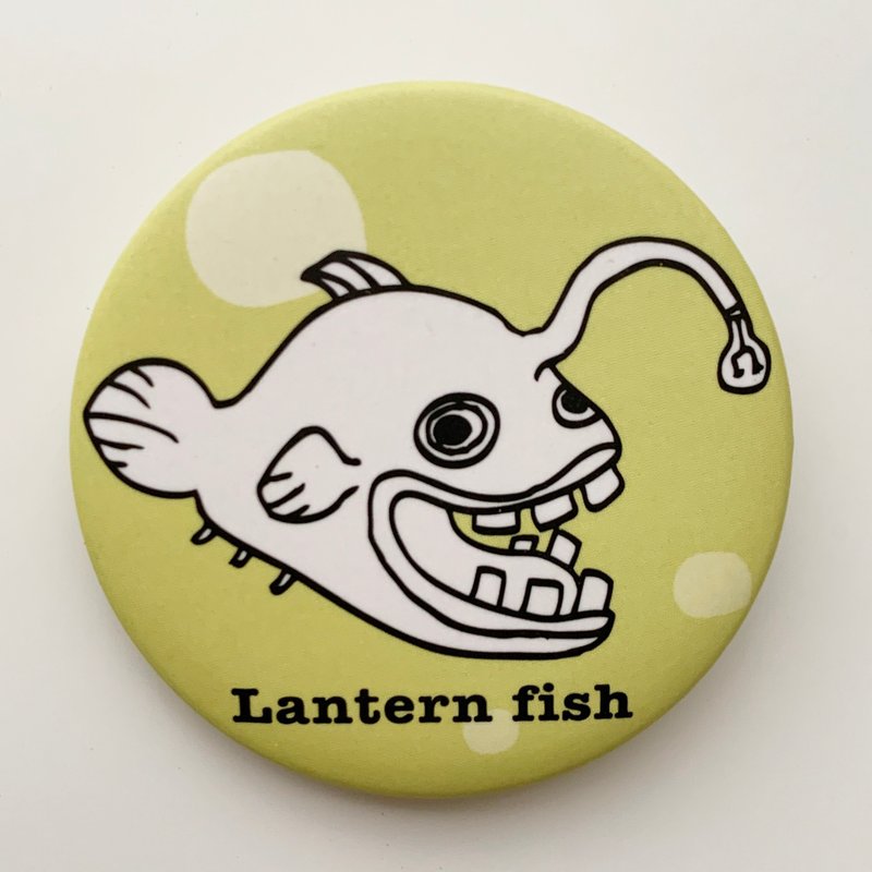 胸章海洋系列- 找东找西的灯笼鱼 | MonkeyCookie - 徽章/别针 - 塑料 透明