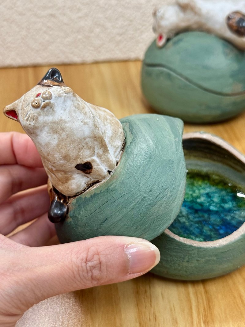 布施猫 | 置物箱 - 摆饰 - 陶 
