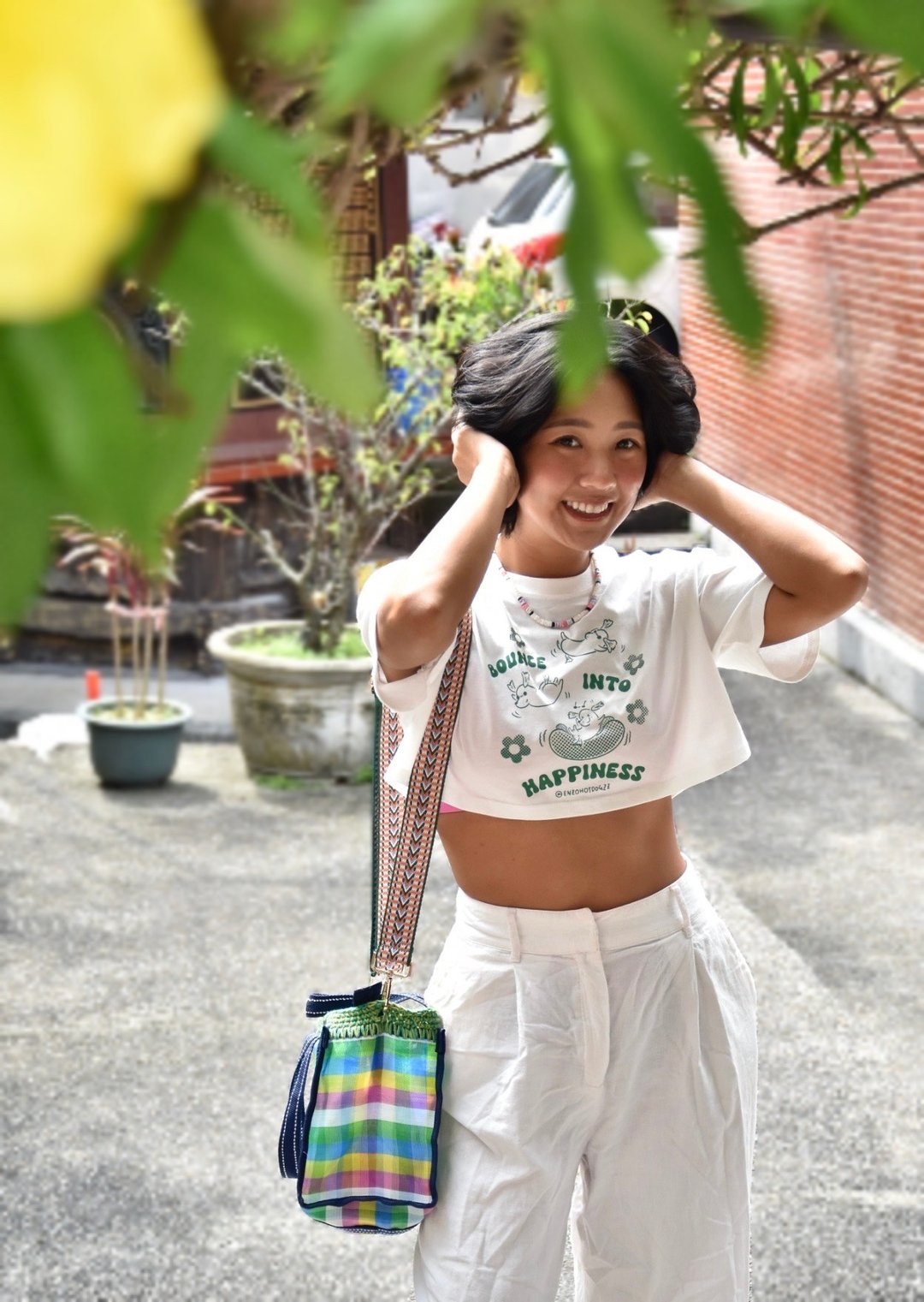 台湾设计 女孩短板T 可爱必备 - 女装 T 恤 - 棉 