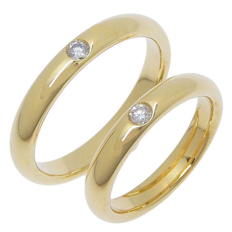 【日本直送】HARRY WINSTON 经典钻石结婚对戒 13.5号 戒指 18K 玫瑰金 约7.4g【二手】 - 戒指 - 贵金属 金色