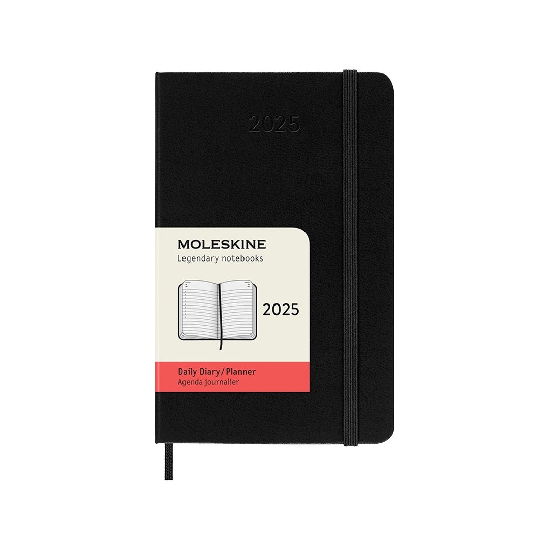 _勿上架_MOLESKINE 2025 日记手帐 12M 硬壳－口袋型 黑 烫金服务 - 笔记本/手帐 - 纸 黑色