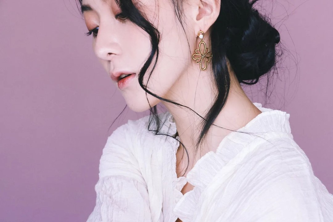COR-DATE / 花纹摇曳耳环 - 耳环/耳夹 - 其他材质 