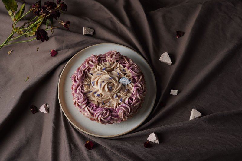 香芋玫好分享派 -8寸 - 蛋奶素 - 蛋糕/甜点 - 其他材质 紫色