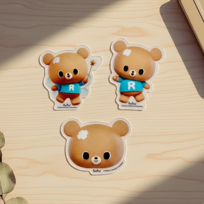呼呼疗愈贴纸组  1组有3款可爱设计  公益义卖支持家庭暴力服务 - 贴纸 - 纸 