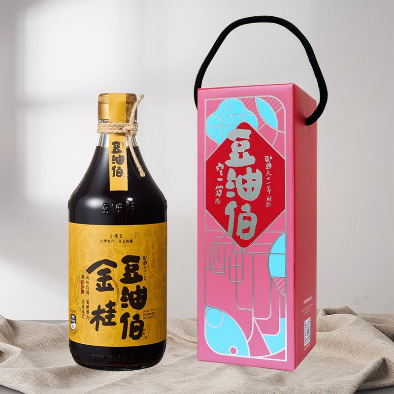 【豆油伯】无添加糖金桂酱油500ml (礼盒) /送礼 自用皆宜 - 酱料/调味料 - 其他材质 