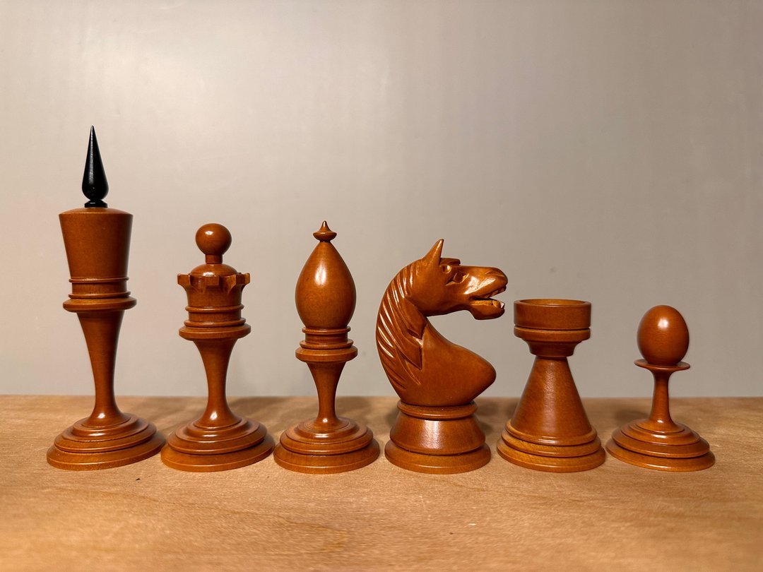 苏联/俄罗斯西洋棋棋盘 1925-1930 年（复制品） - 桌游/玩具 - 木头 黑色