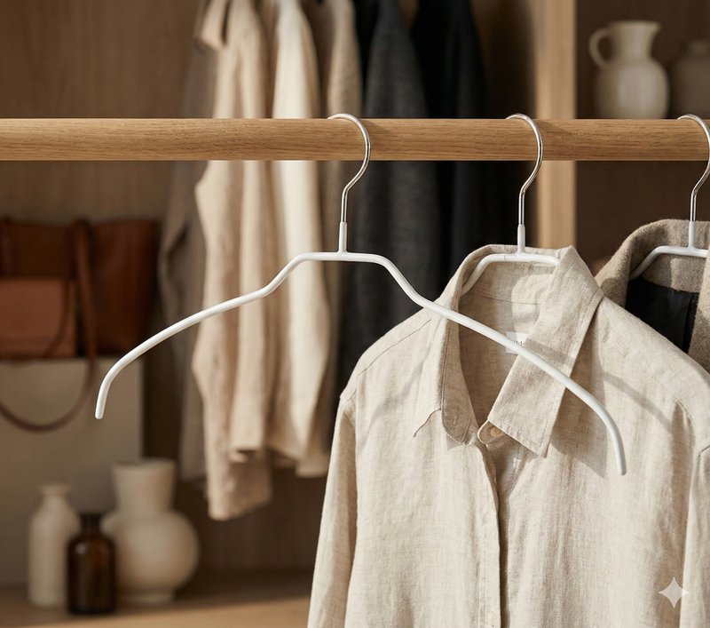 【德国MAWA】时尚简约止滑无痕衣架42cm(白色/4入) - 衣架/挂勾 - 其他材质 白色