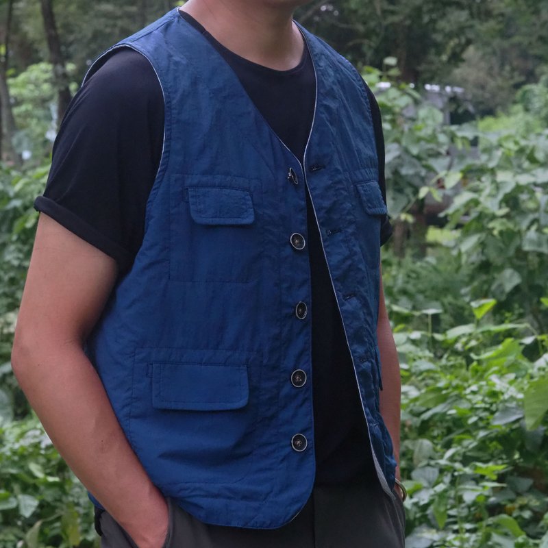 7-Pocket Travel Waistcoat 中性双面背心 | 香港手造 - 男装背心 - 聚酯纤维 