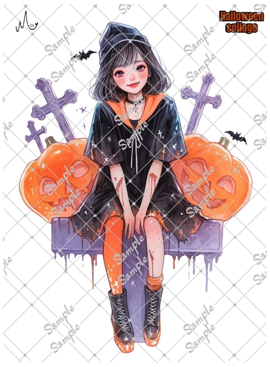 原创贴纸 万圣节系列 期间限定 10月10日 - 11月10日 - 贴纸 - 纸 