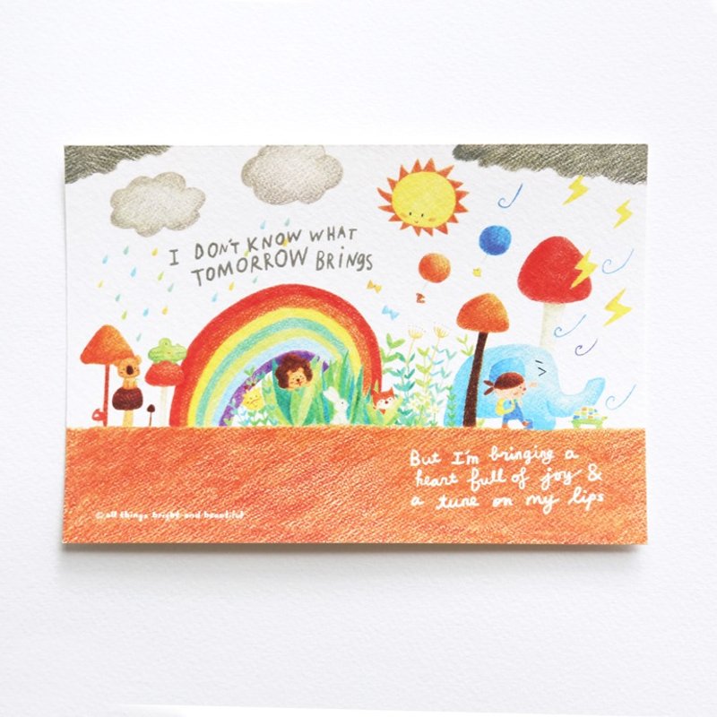 明天哼着歌 明信片 - 卡片/明信片 - 纸 多色